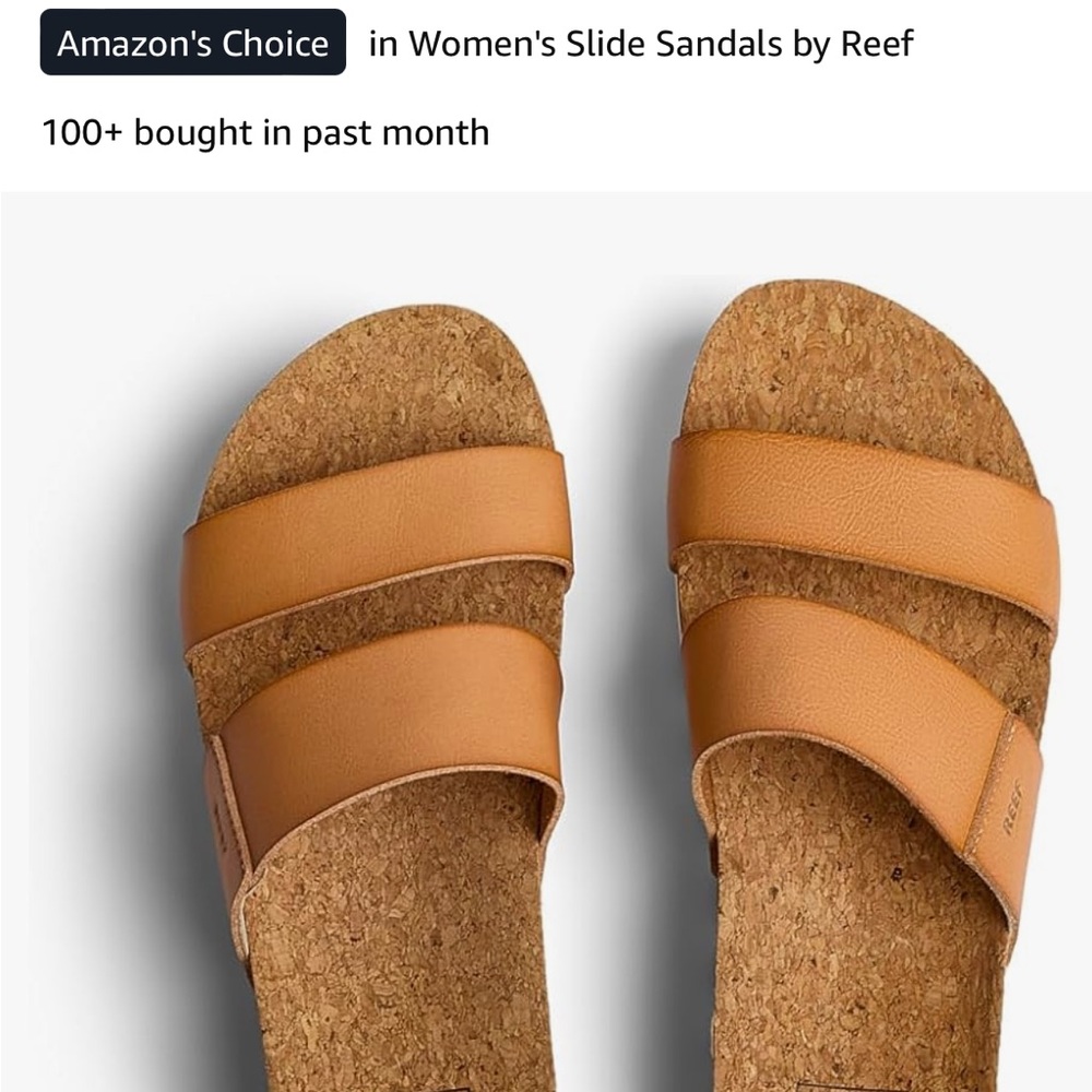 Reef Tan Women's Slide Sandals